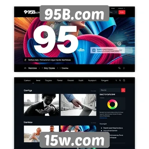Evolução do design e interface do site 95B.com